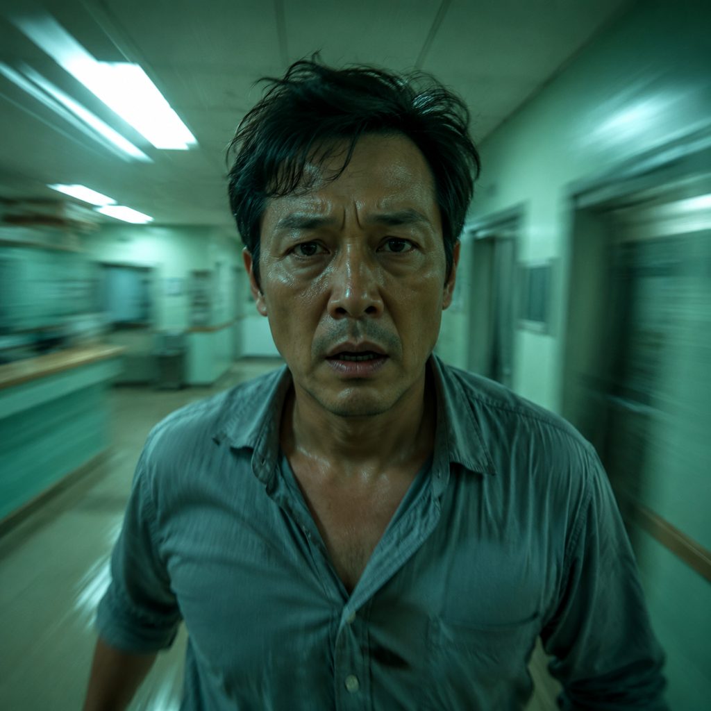 Bad-news hallway walk for a short film