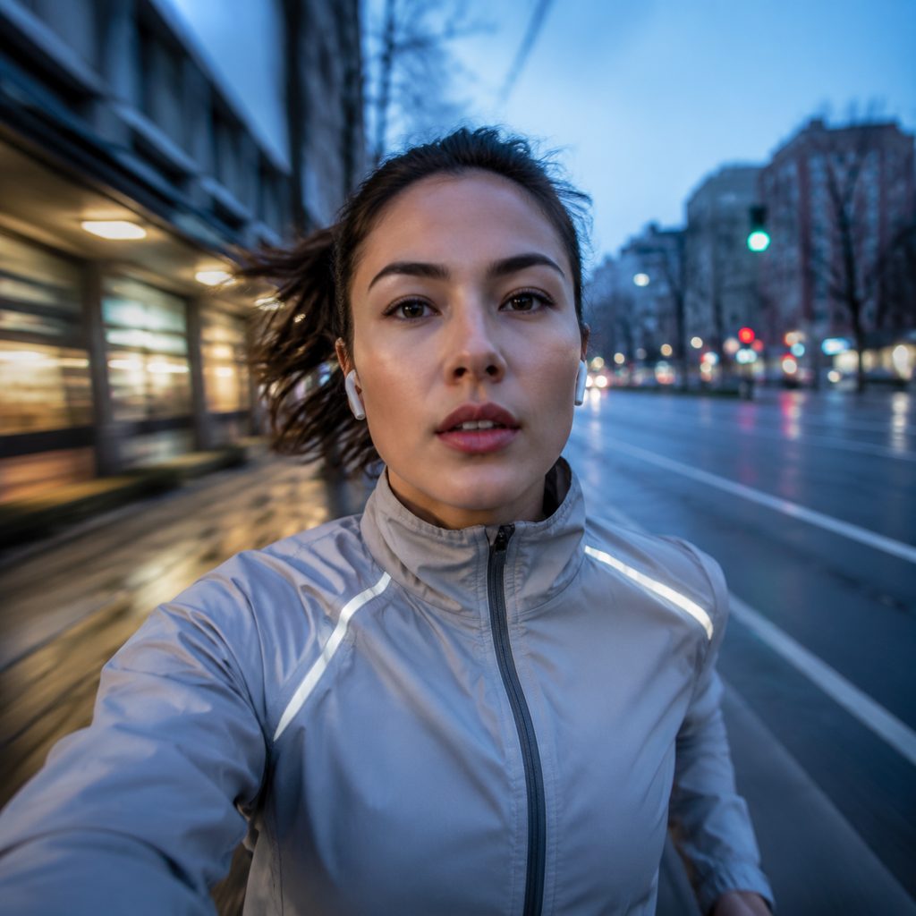 Runner hype clip for a fitness page