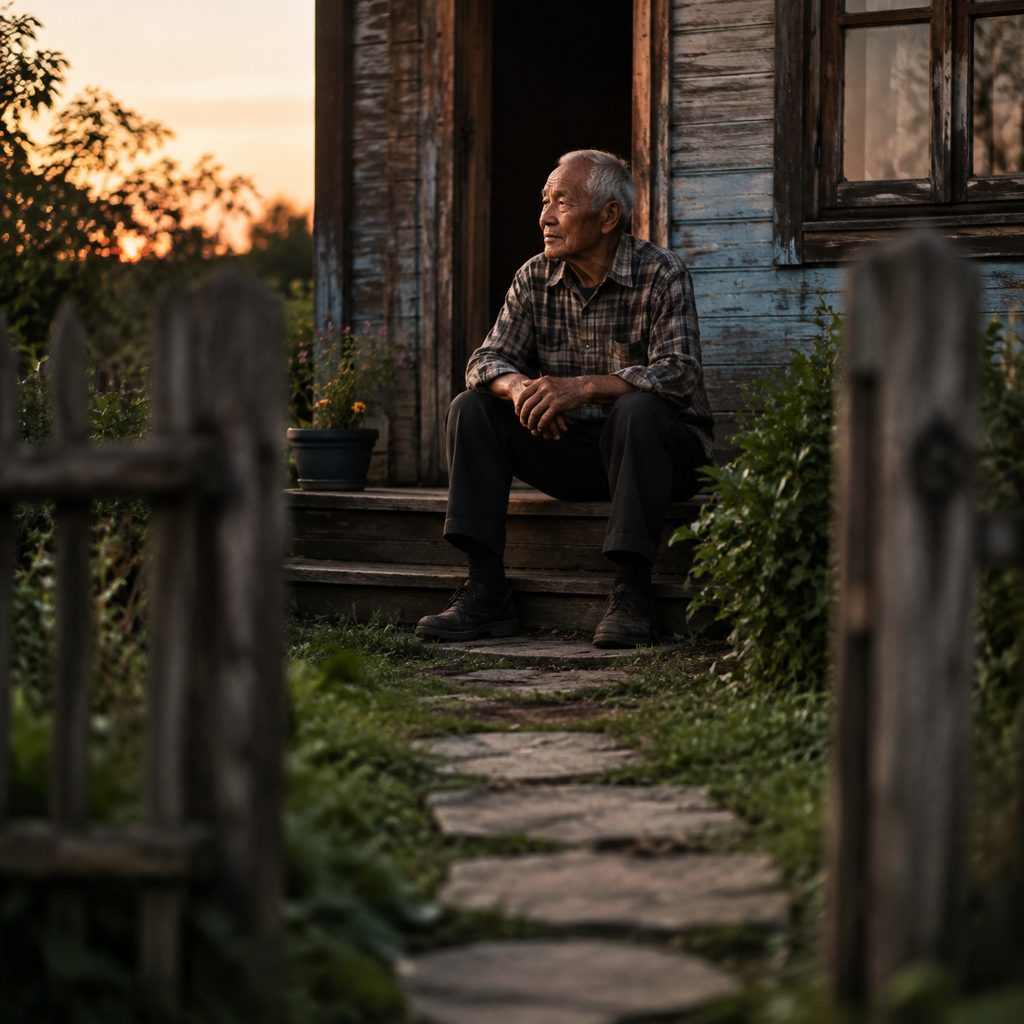 Final shot: leaving a character alone