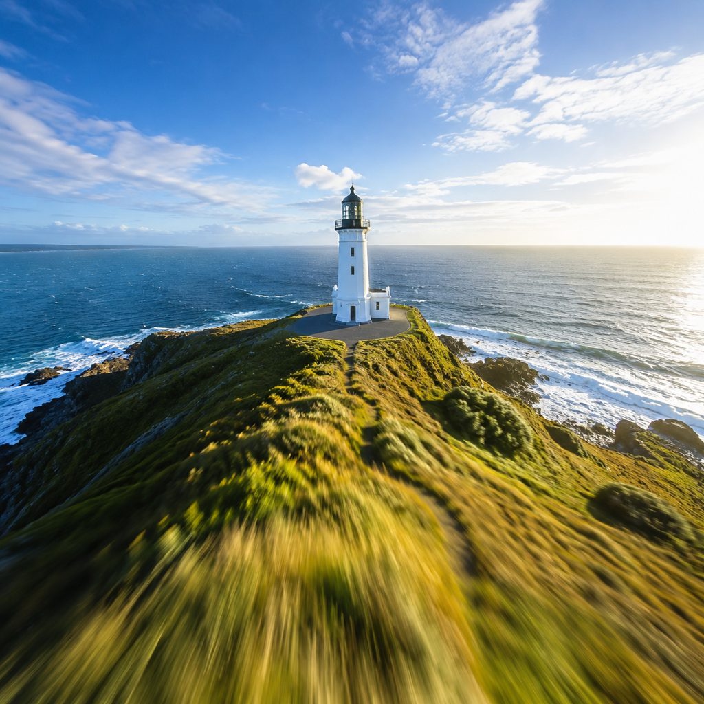 Cliff-top lighthouse