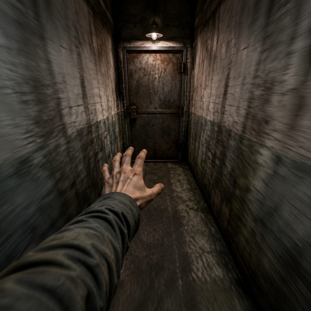 Corridor to the locked door