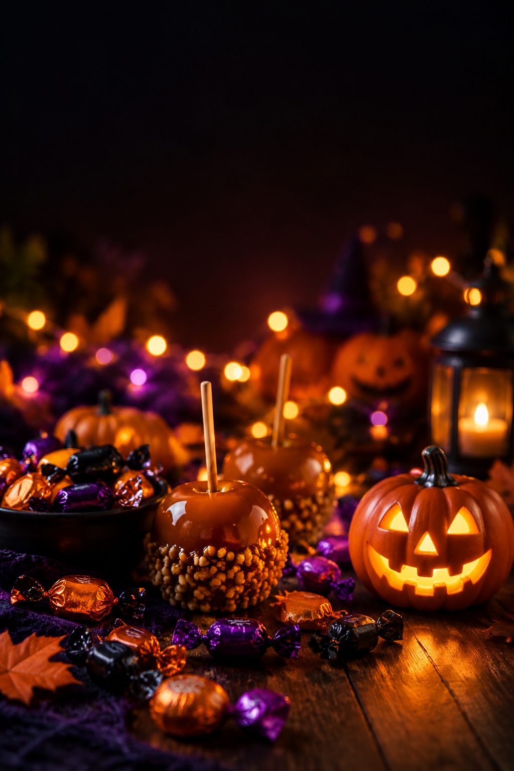 Halloween wallpaper for phone: candy night