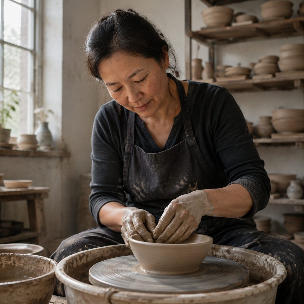 Documentary intro for a ceramicist