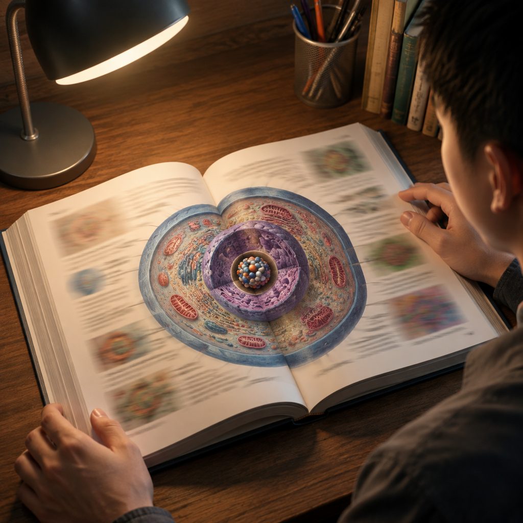 Textbook page to the cell