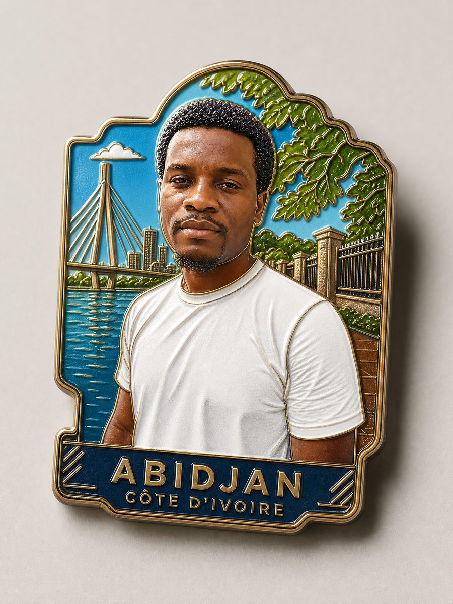 Souvenir art for the fridge door