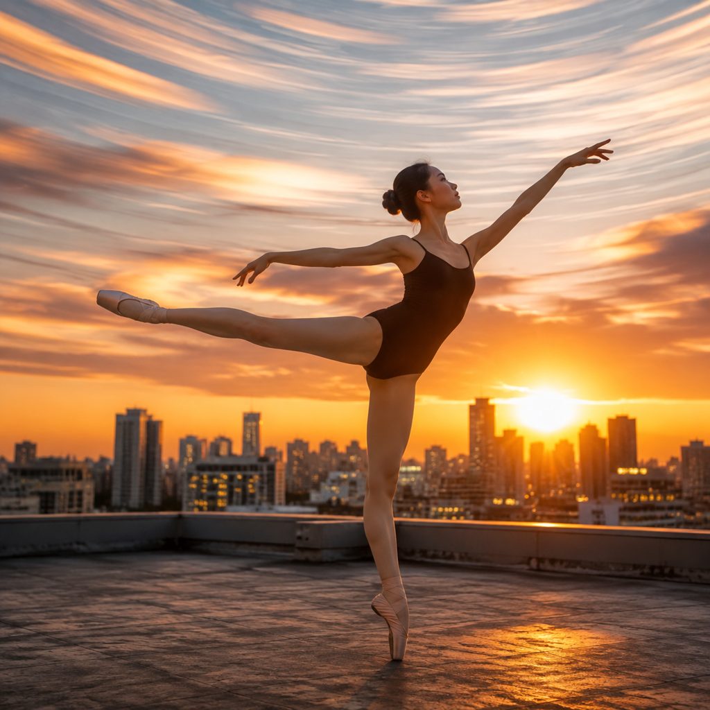Hero moment for a dancer