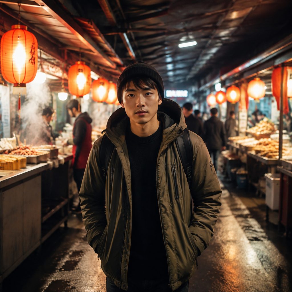 Market walk for a food vlog
