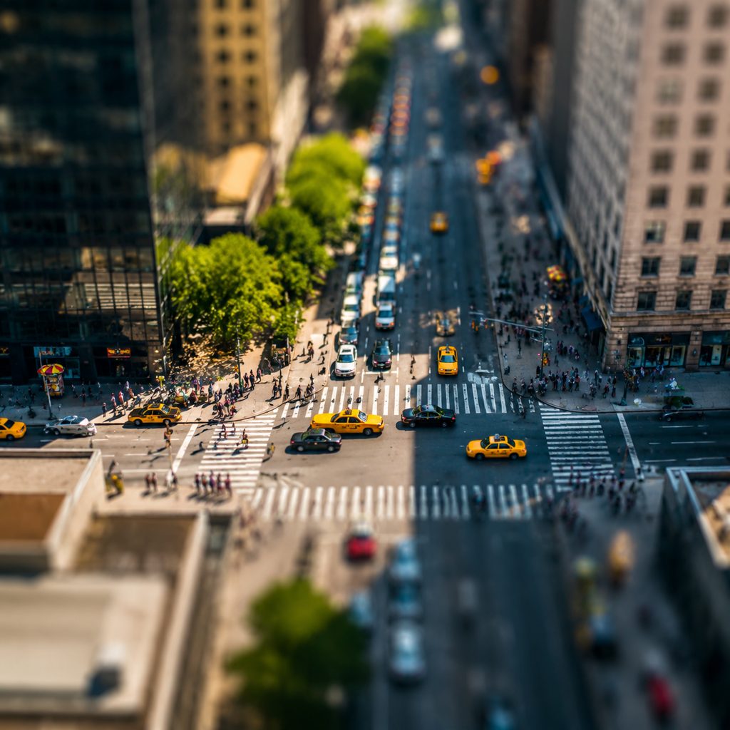 Intersection from a hotel window