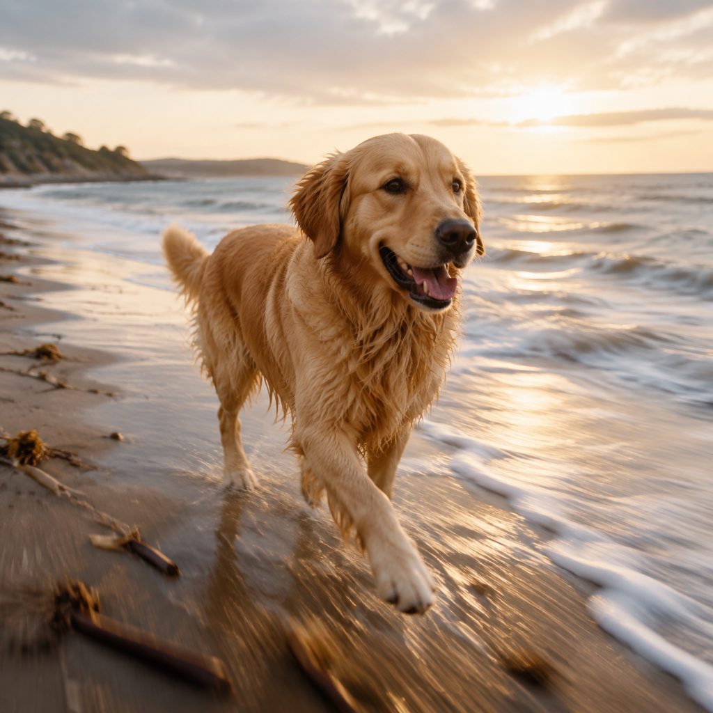 Dog on the beach