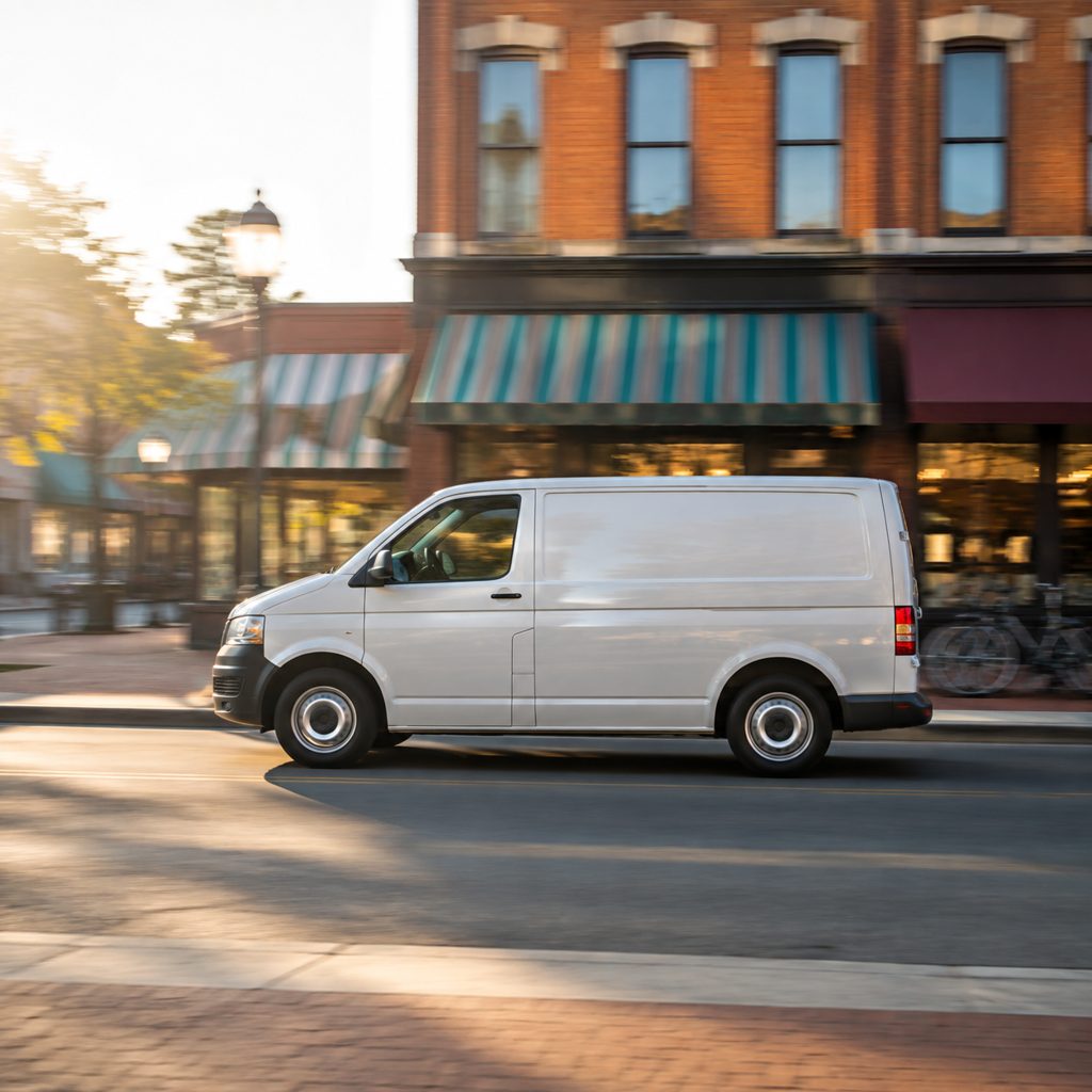 Delivery van for a local bakery