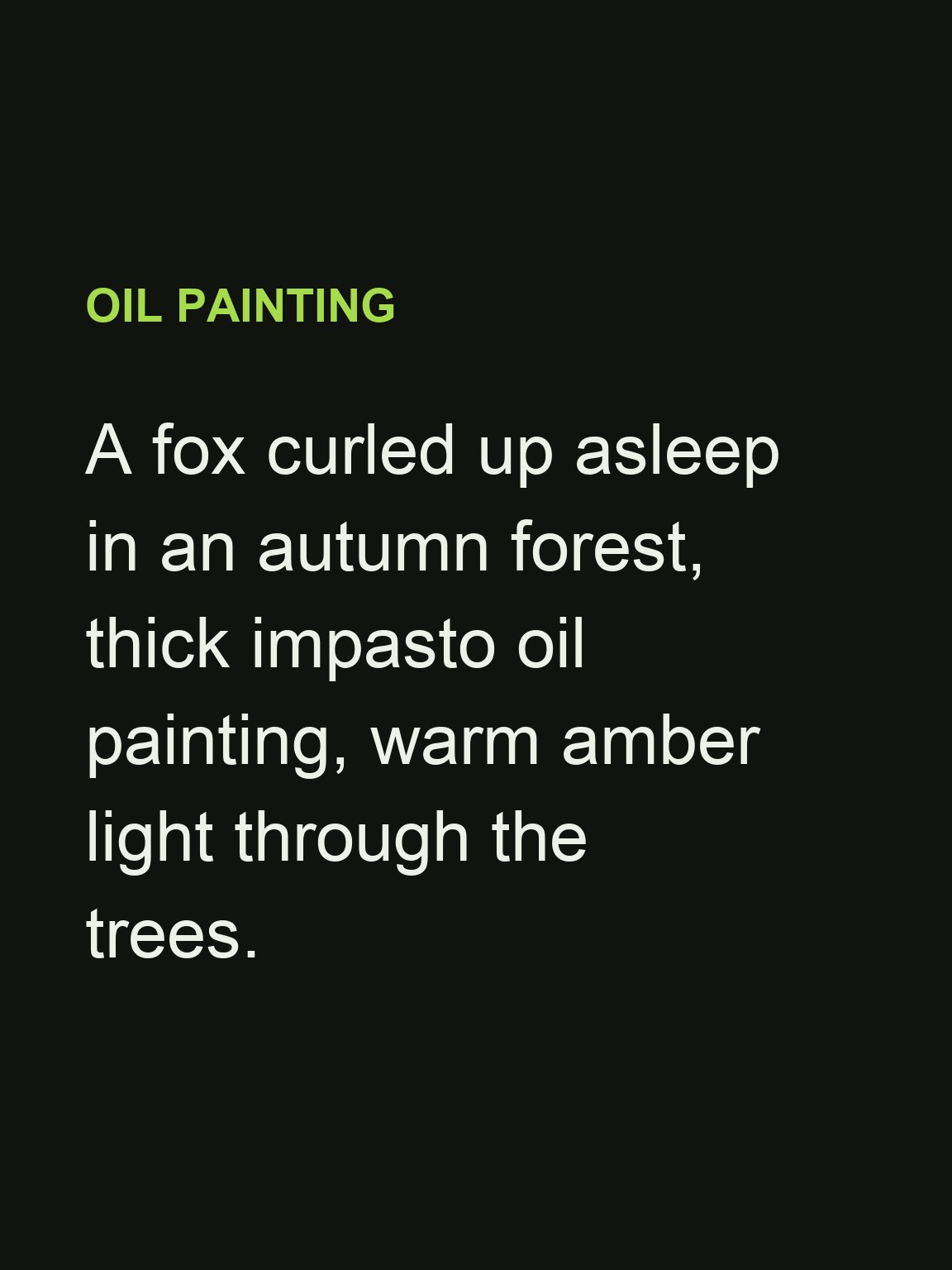 AI art: a fox curled up asleep in an autumn forest — prompt
