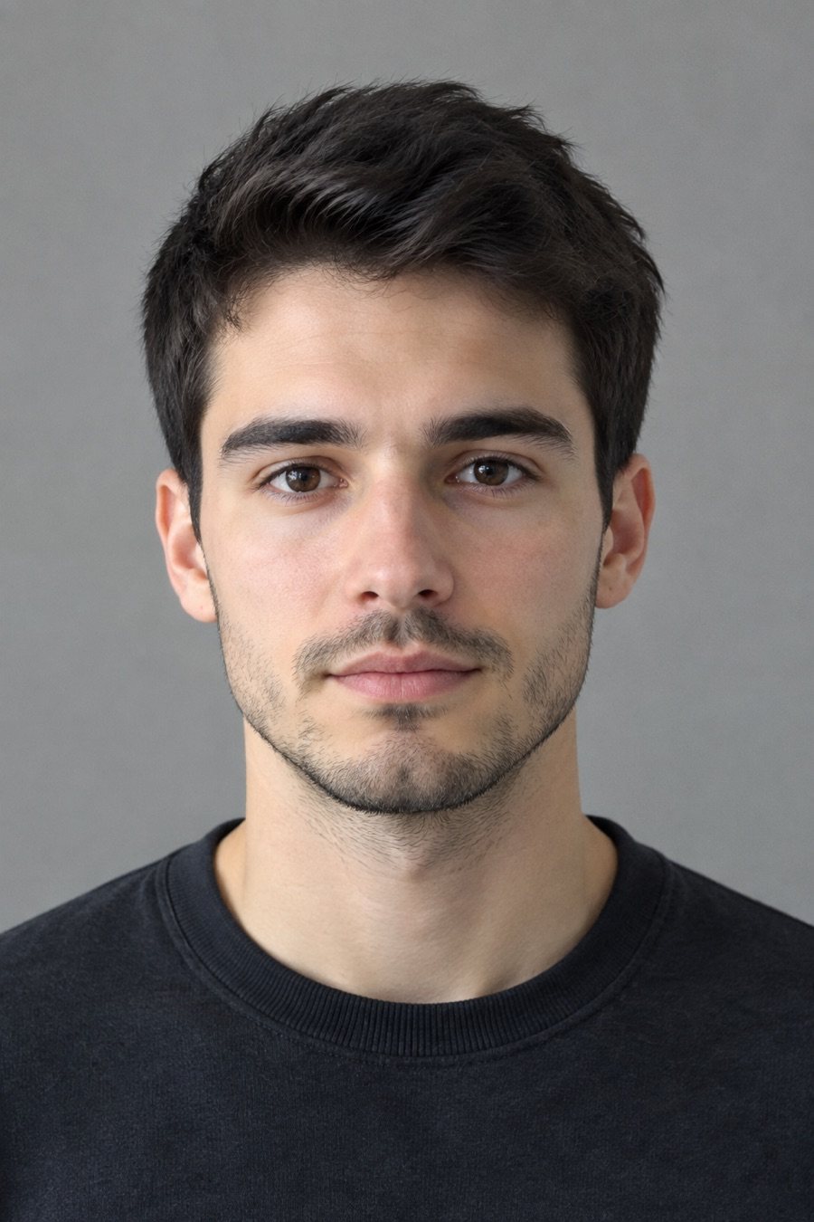 AI avatar generator: a selfie and the flat vector avatar made from it — original