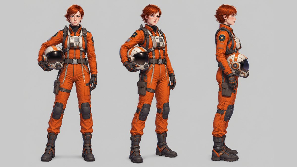 AI character sheet: original starship pilot — character