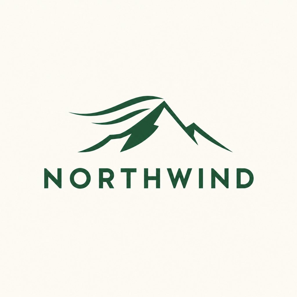 Minimal mountain logo for a coffee roaster — logo