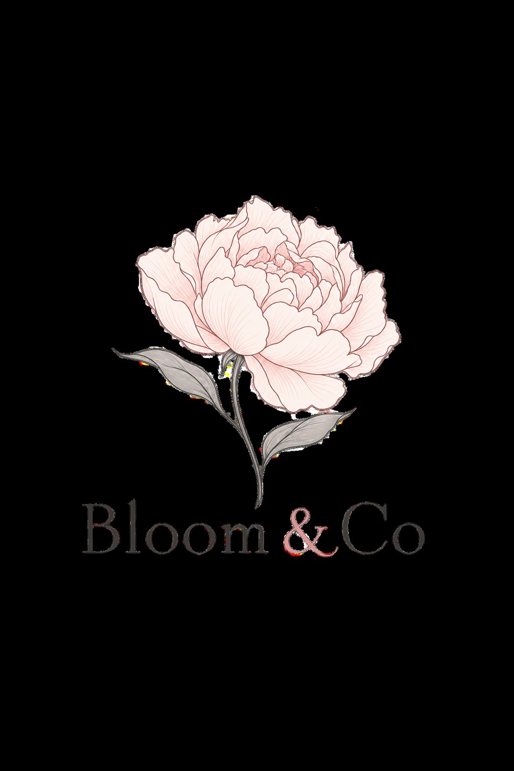 AI logo generator: the brief for a florist and the single-line peony logo it produced