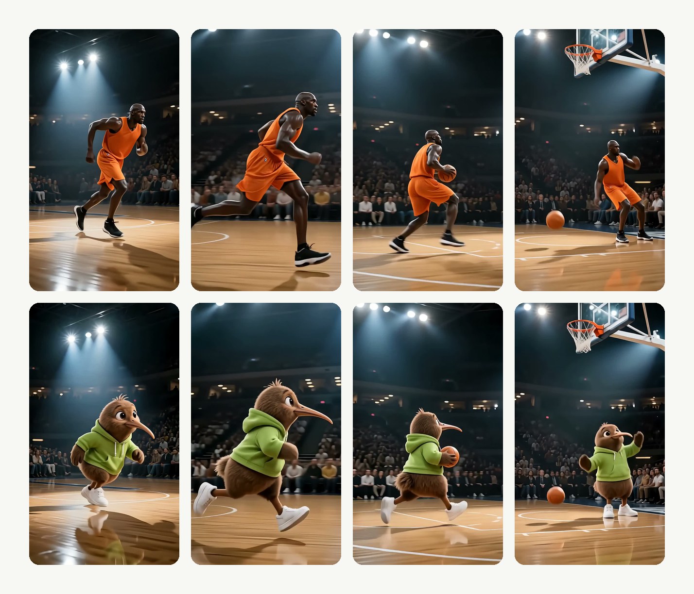 Motion, timing and camera kept
