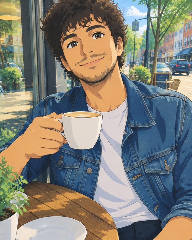 Hand-painted anime