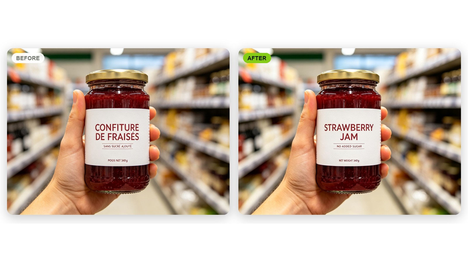 Image translation that leaves the design alone