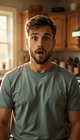Video to GIF: a surprised double-take reaction clip turned into a looping reaction GIF
